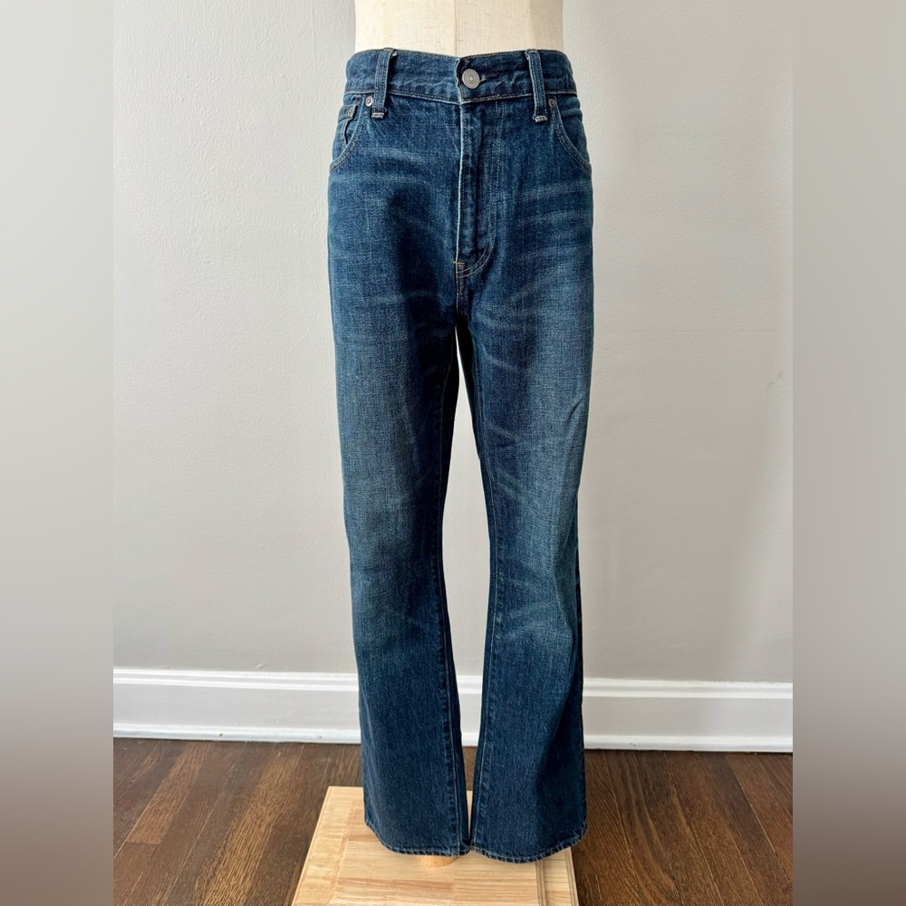 J. Crew Men Slim Straight Classic Blue Denim Jeans